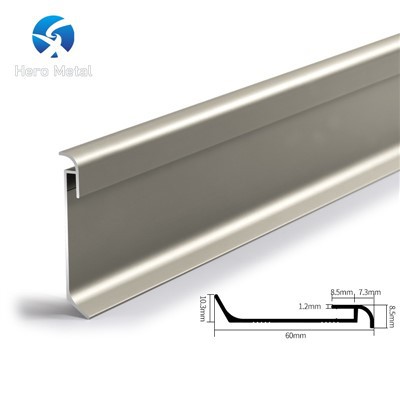 LED aluminum skirting board profile